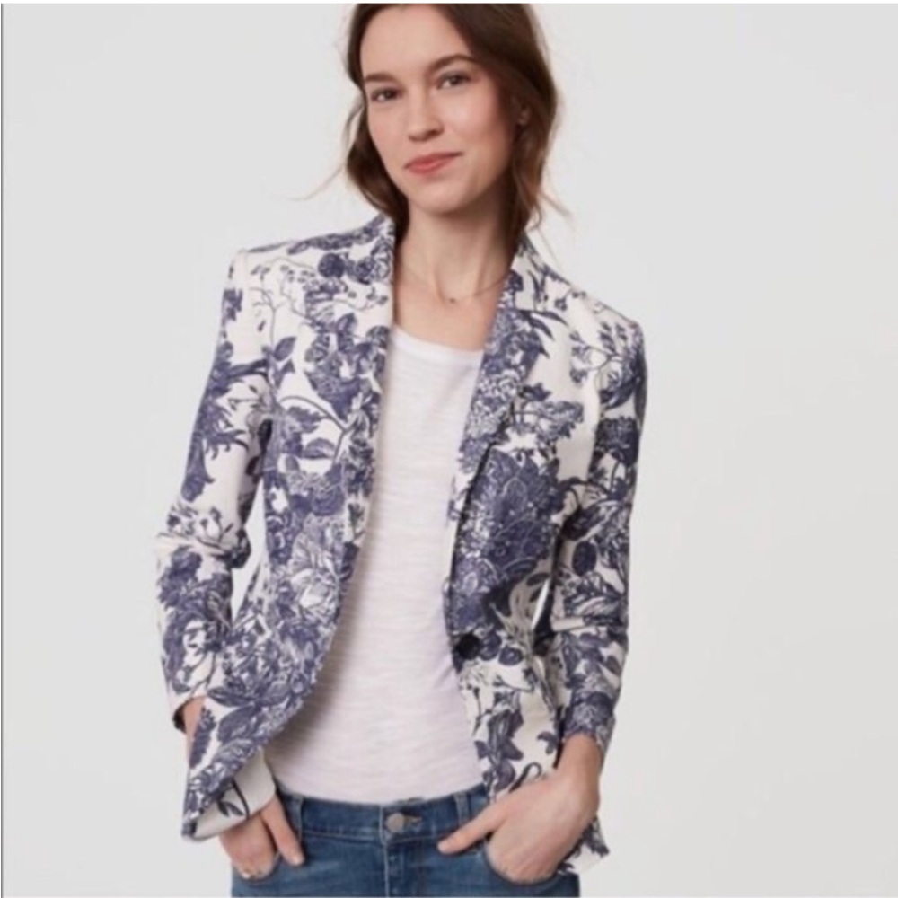 Ann Taylor Loft French Toile Blazer